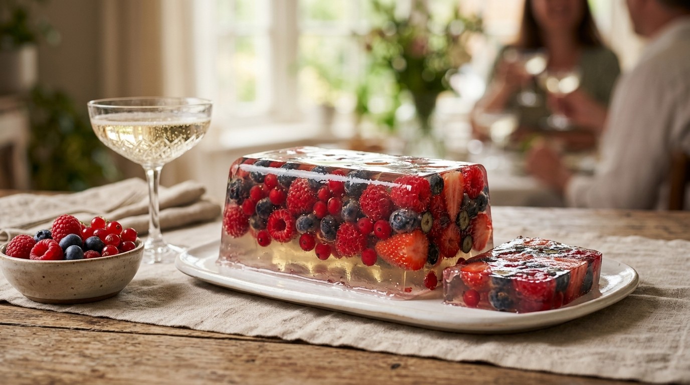 Champagne-Zomervruchten terrine