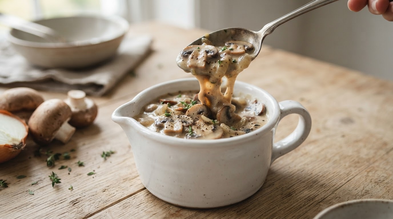 Champignon-roomsaus