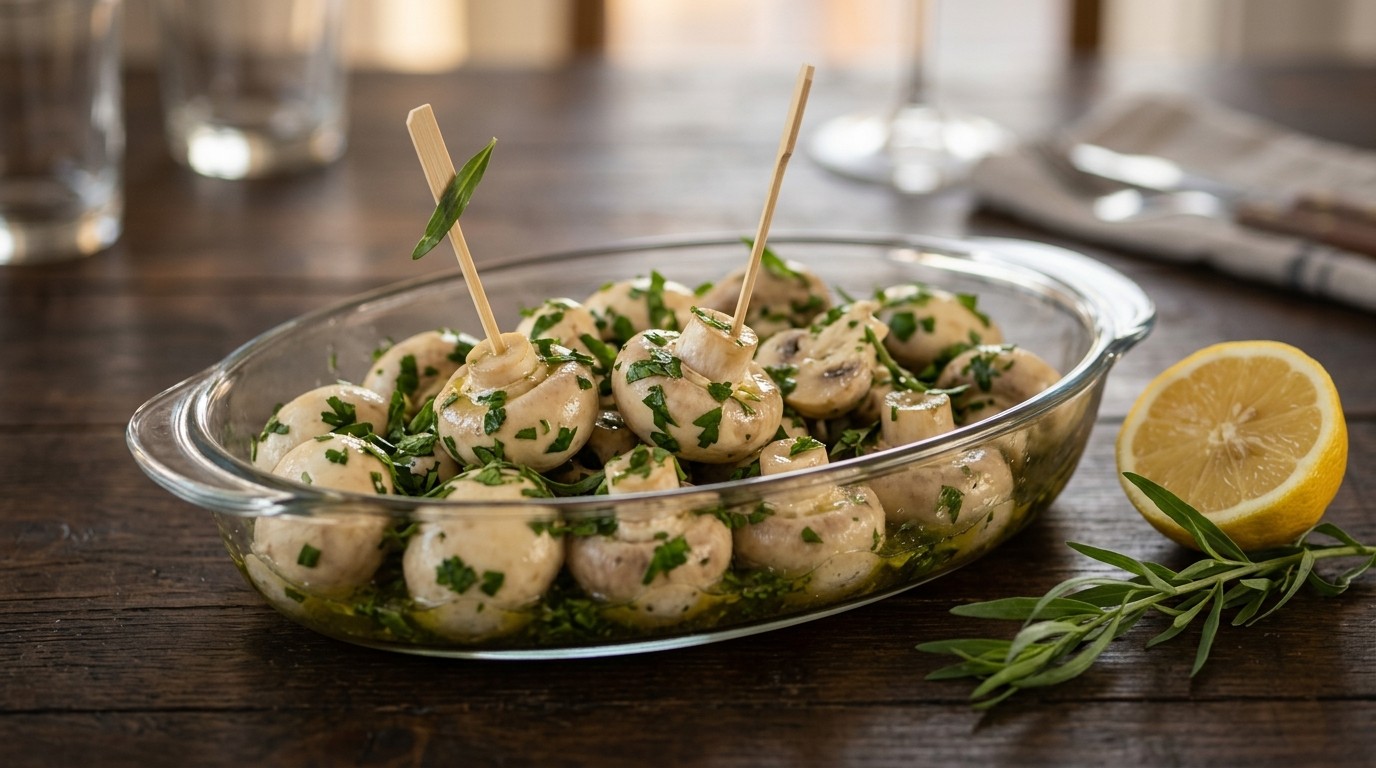 Champignons met peterselie