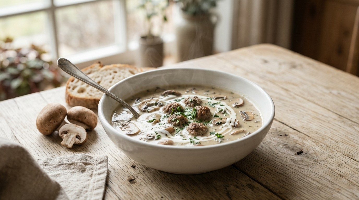 Champignons-roomsoep