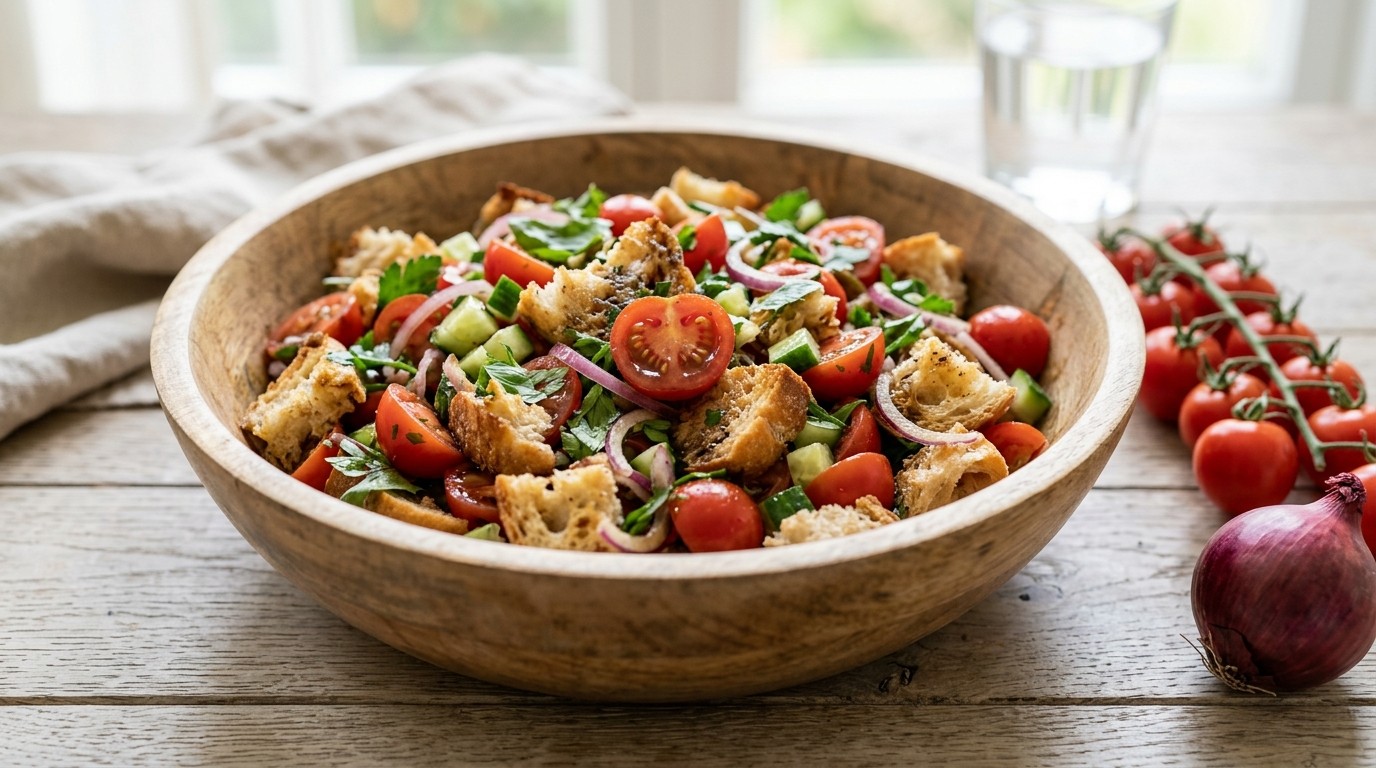 Cherrytomaten-broodsalade