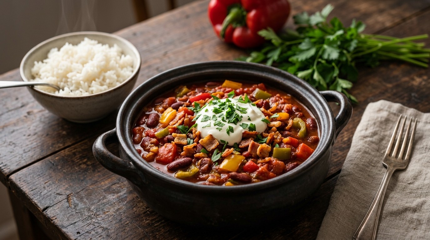 Chili met Vegaspekjes