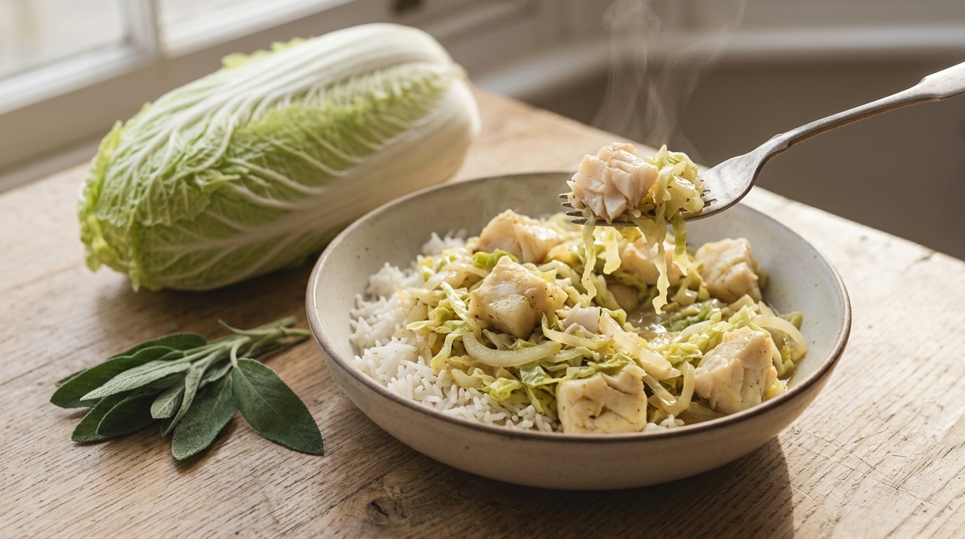 Chinese Kool en Kabeljauwfilet