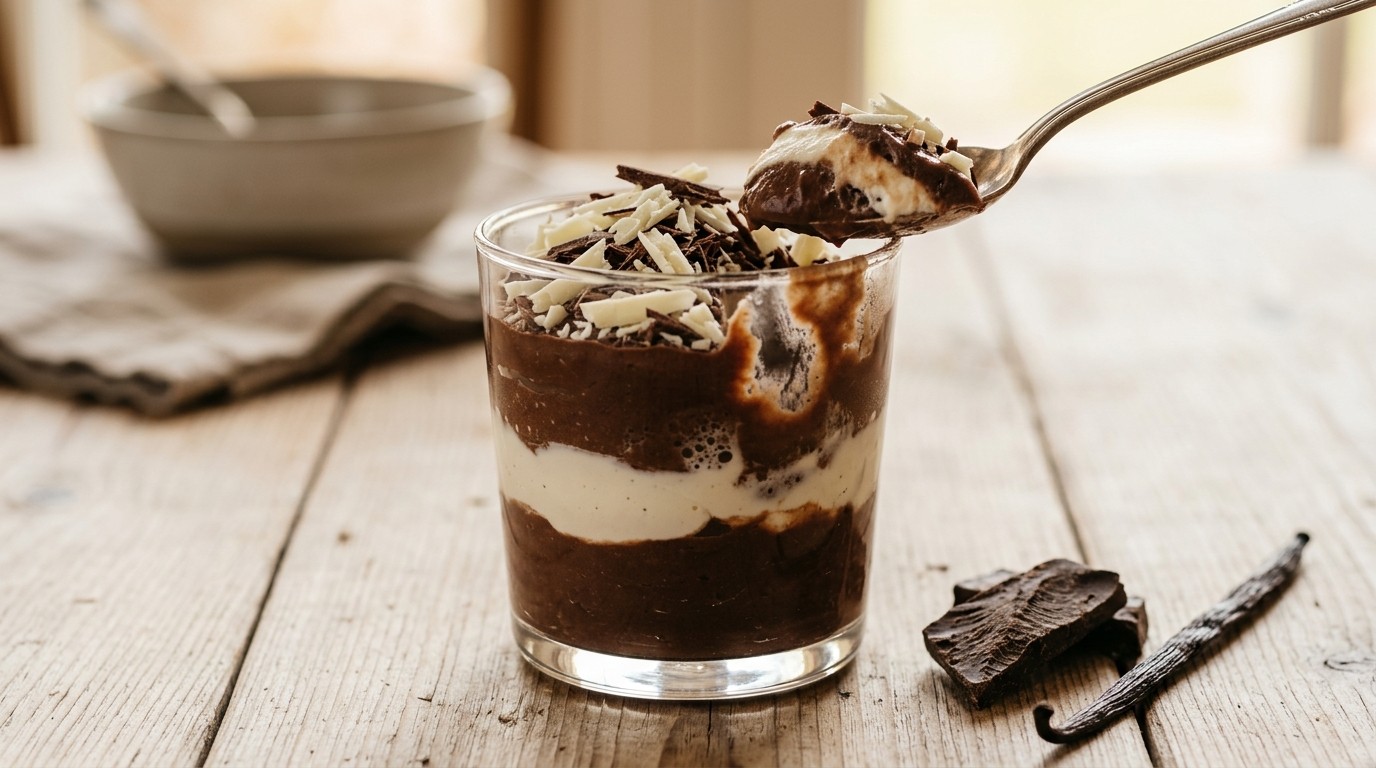 Choco-vanilletoetje