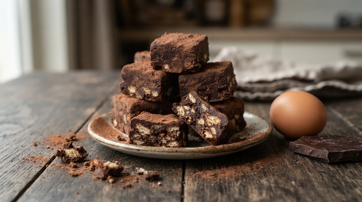 Chocolade biscuitblokjes