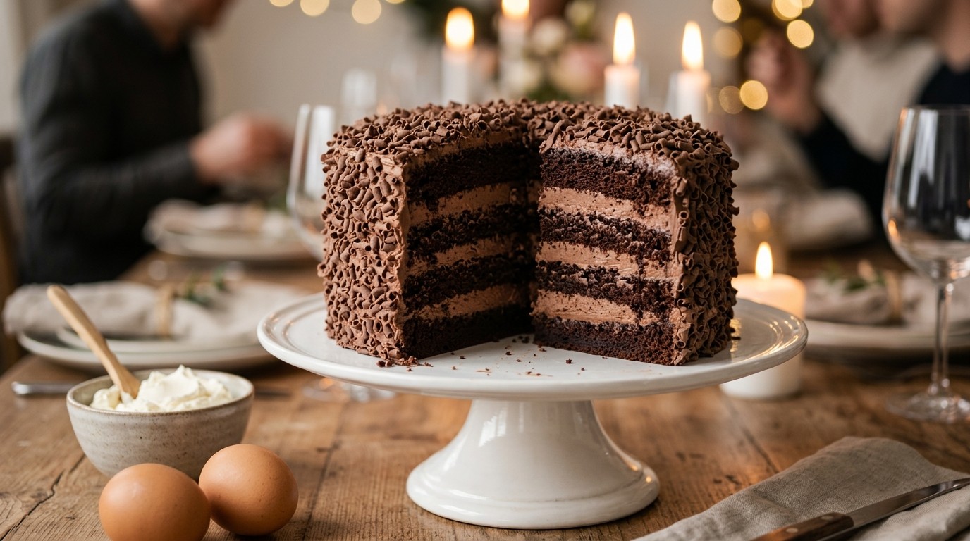 Chocolade Creme Taart