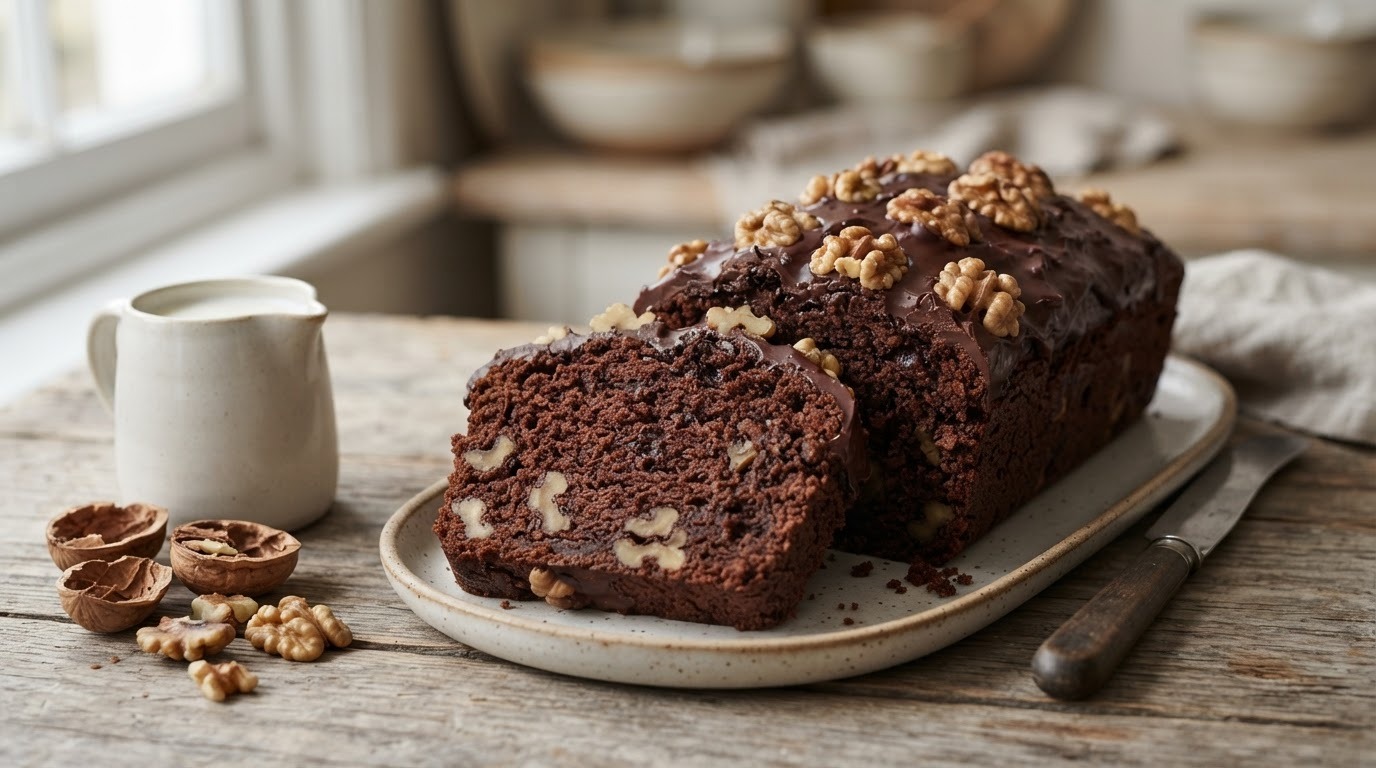 Chocolade-walnotencake