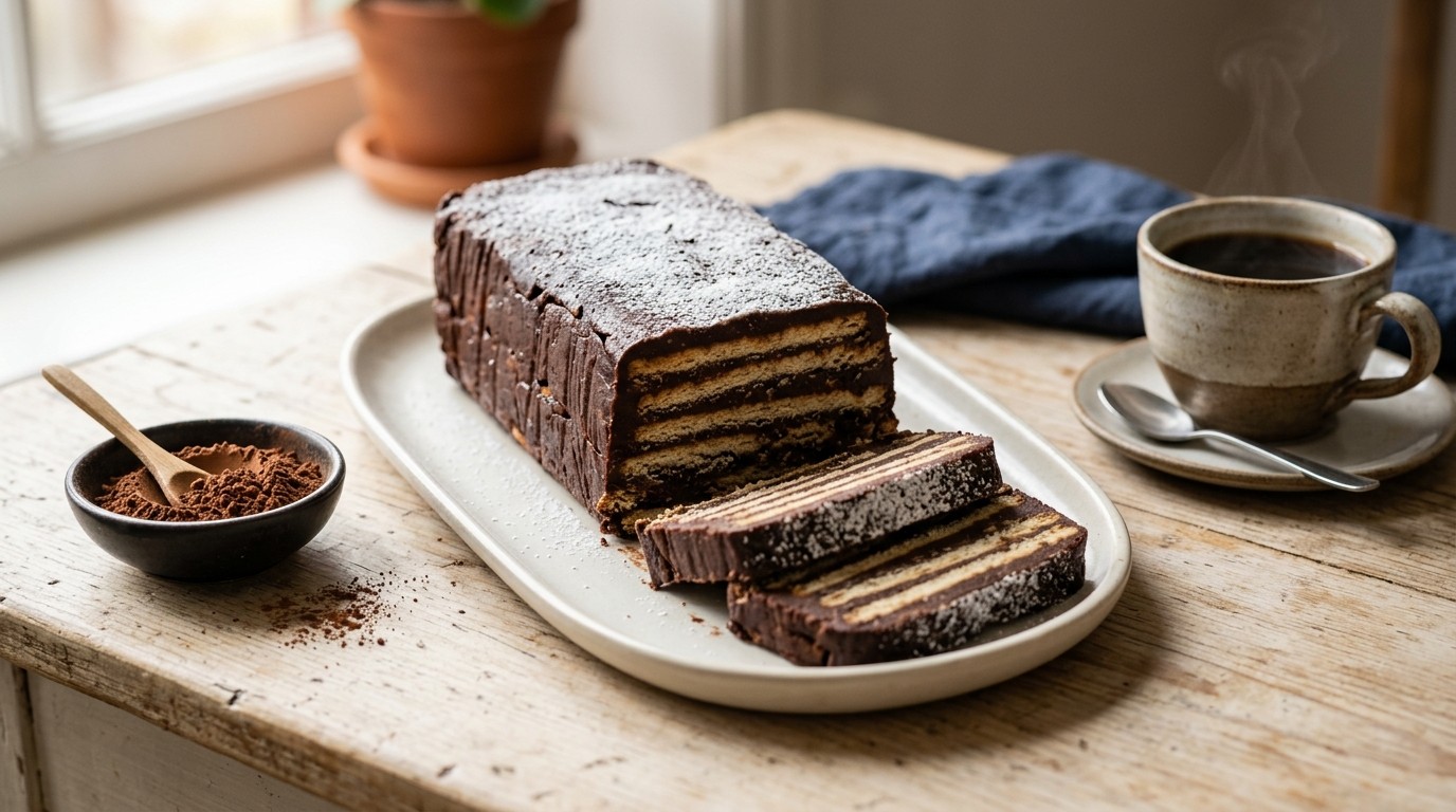 Chocoladebiscuittaart