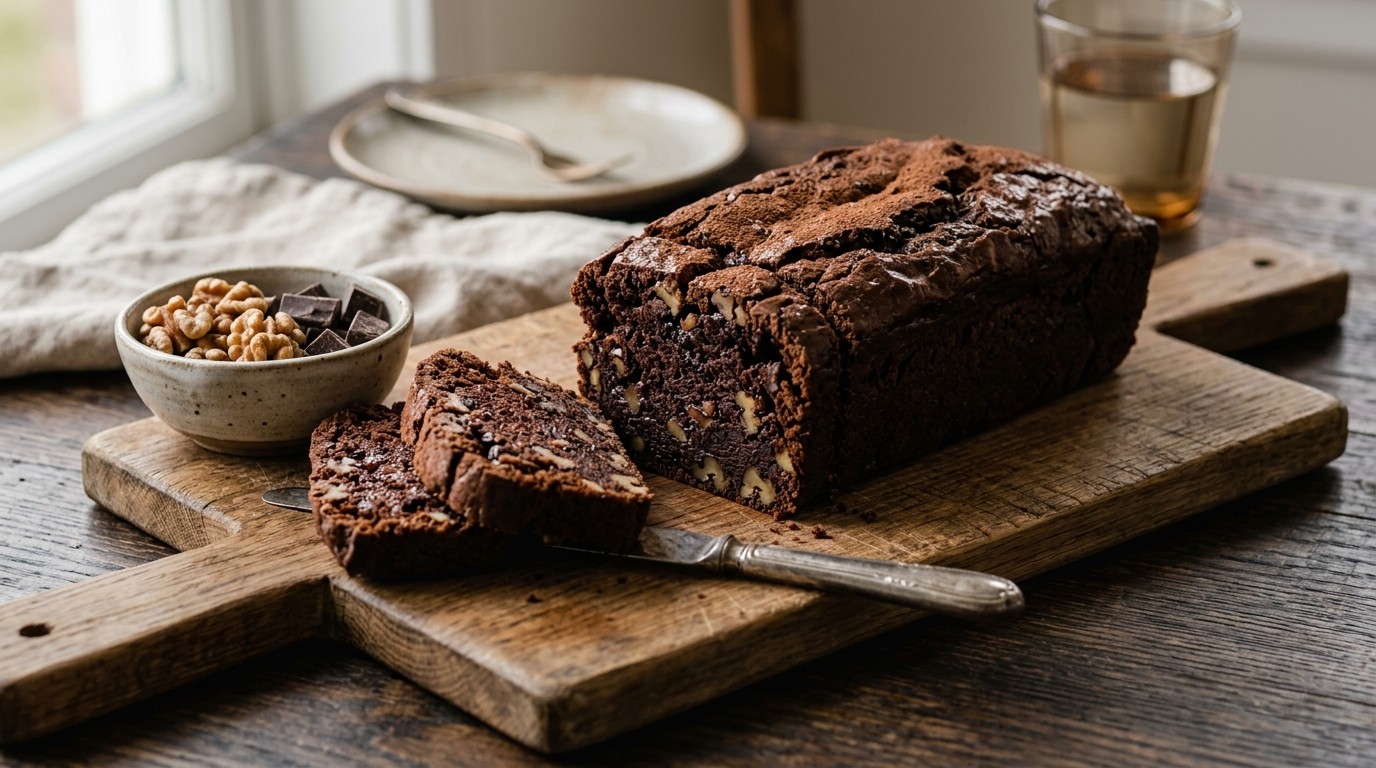 Chocoladecake van pure chocolade