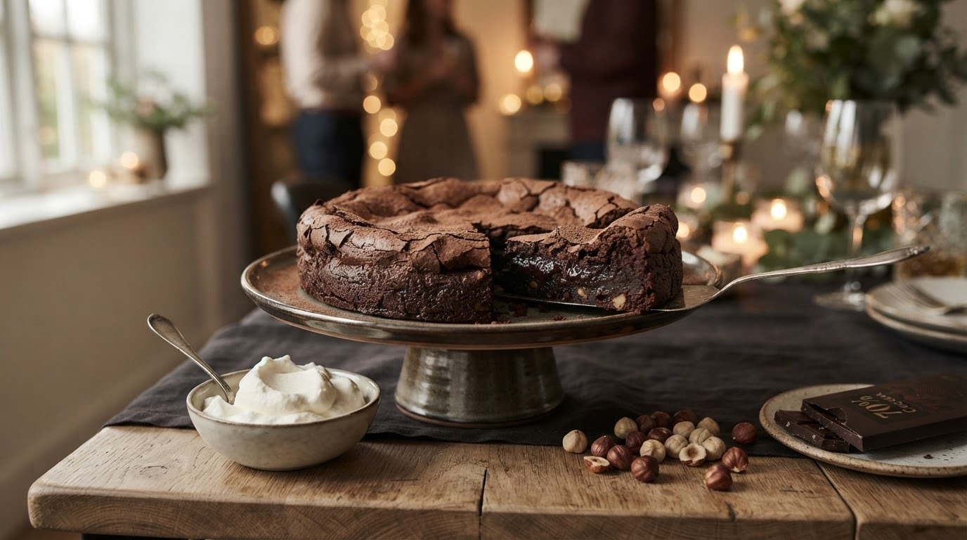 Chocoladecake zonder bloem