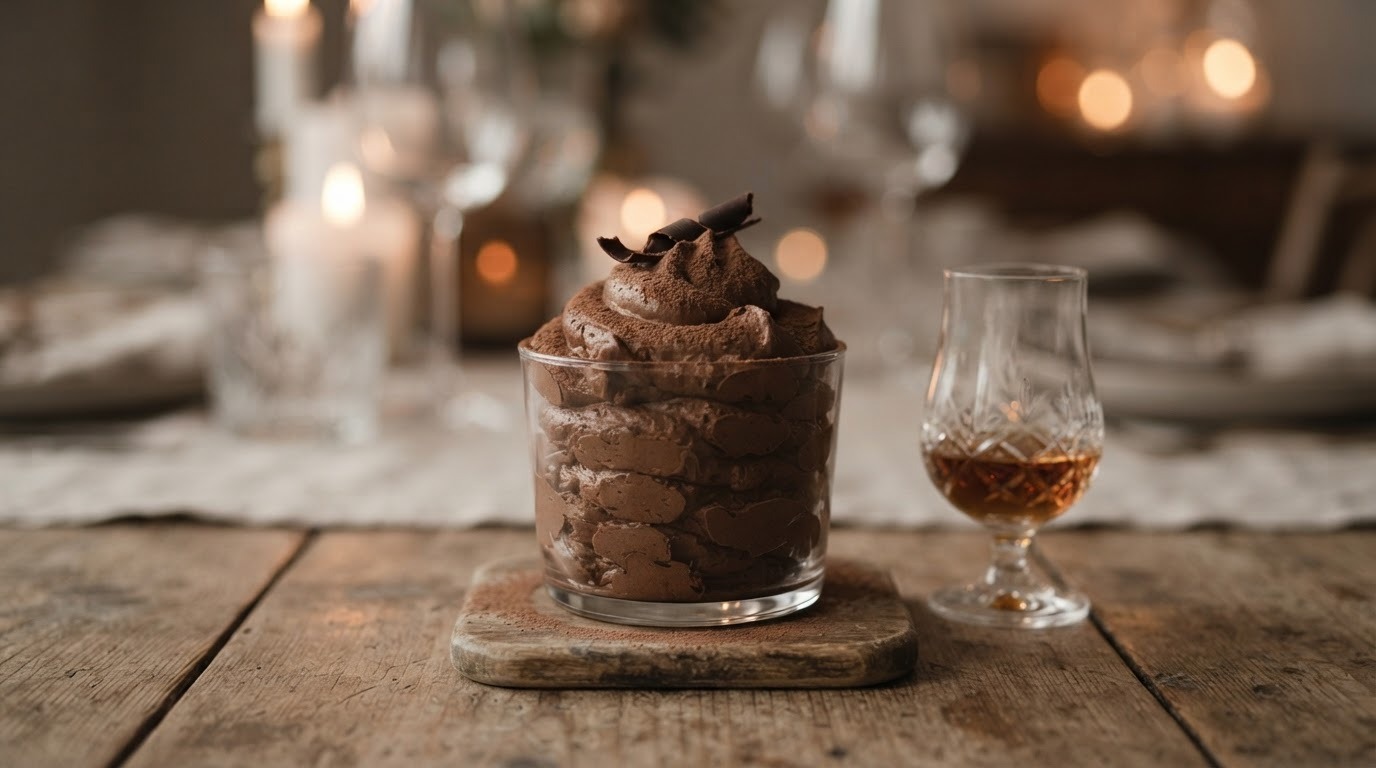 Chocolademousse met cognac (of cointreau)