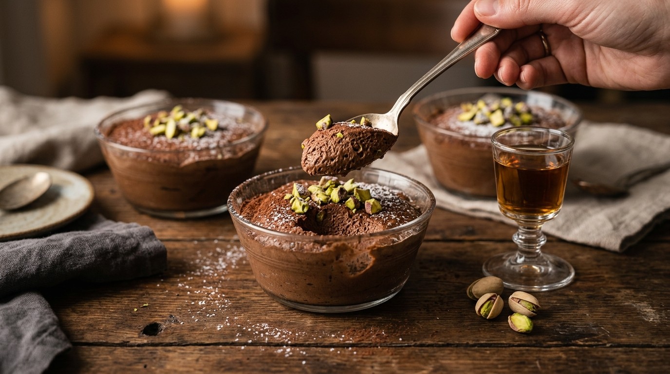 Chocolademousse met notenlikeur
