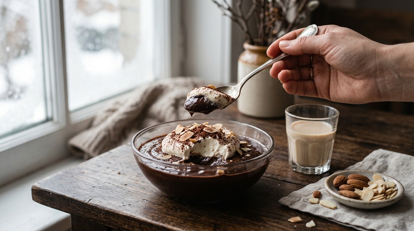 Chocoladepudding met Baileys