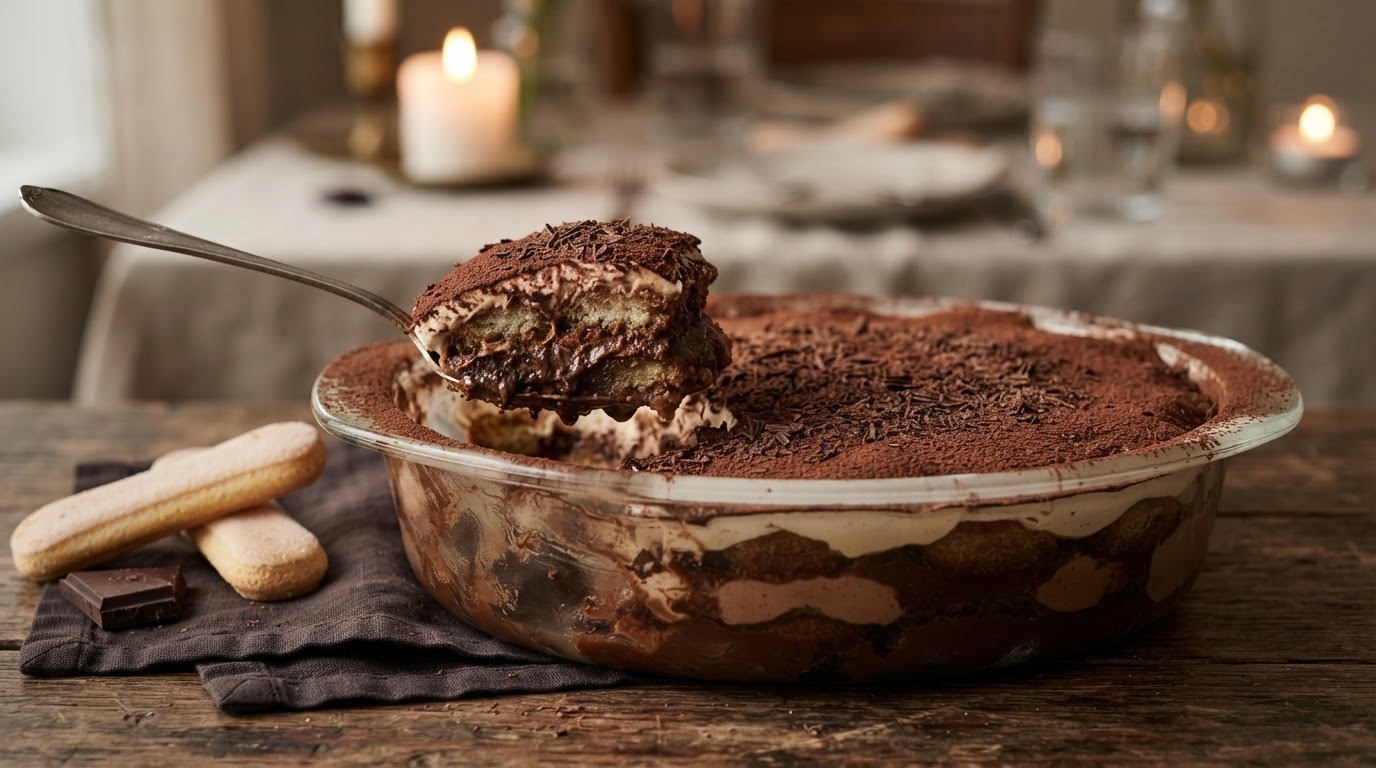 Chocoladetiramisu (met of zonder alcohol)