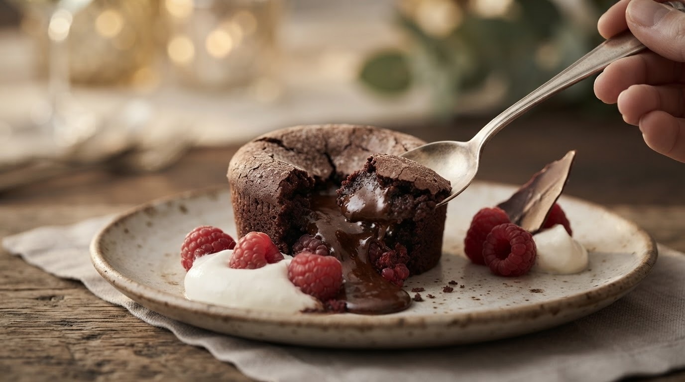 Chocolate frambozen moelleux