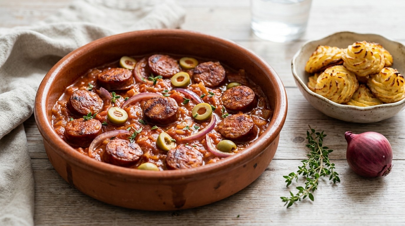 Chorizo met tomatensaus