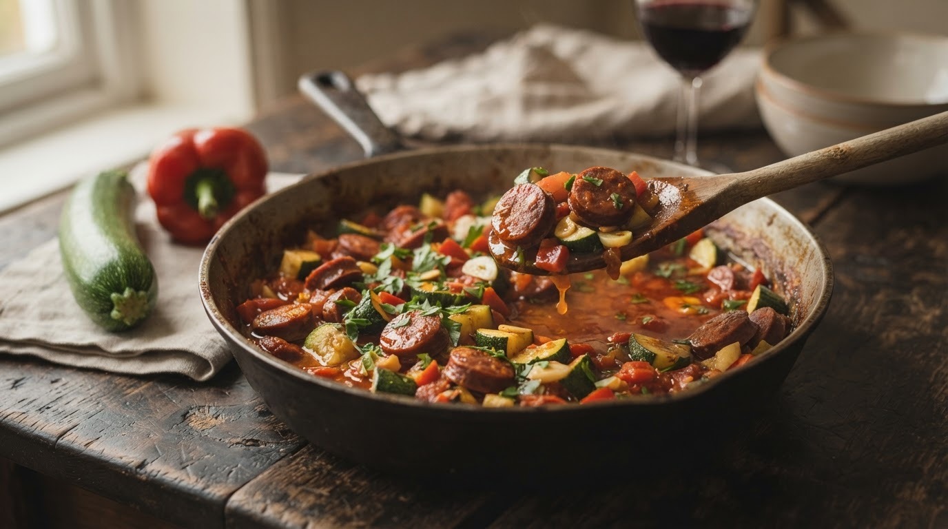 Chorizo schotel