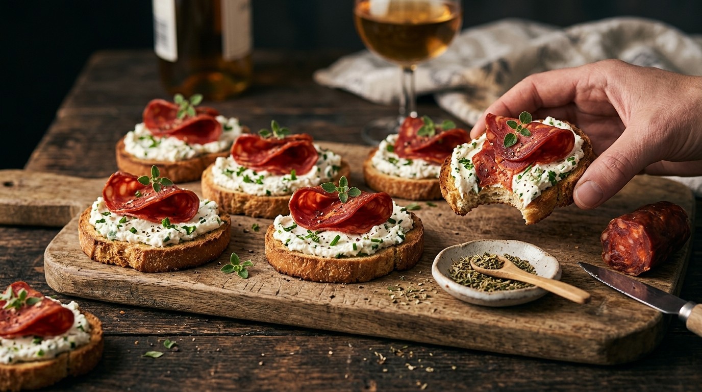 Chorizo-toast