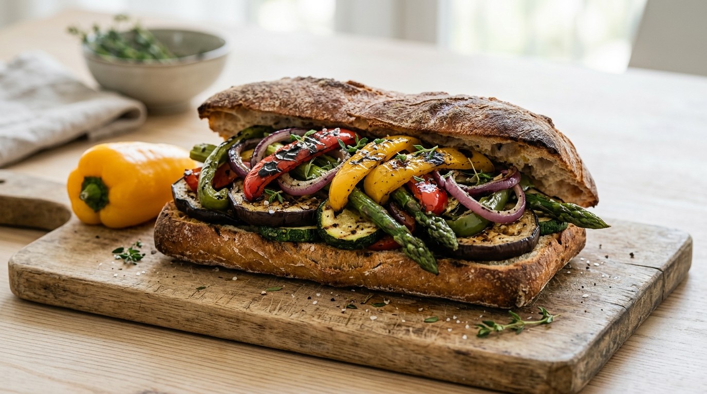 Ciabatta met Gegrilde Groenten
