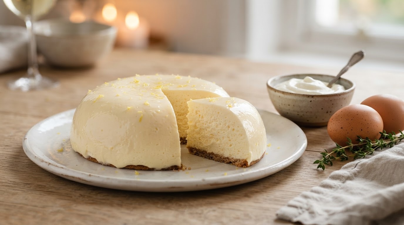 Citroenyoghurt bavarois