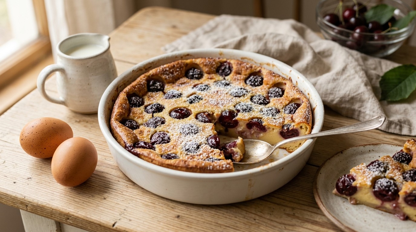 Clafoutis met kersen