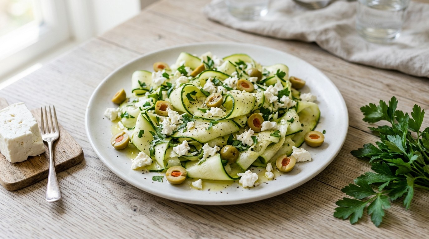 Courgette-olijvensalade