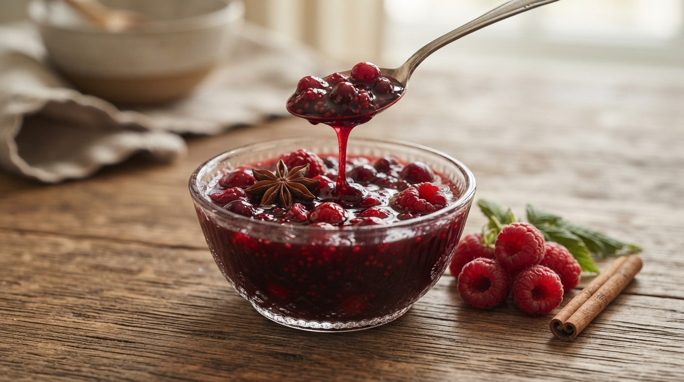 Cranberry/frambozencompote