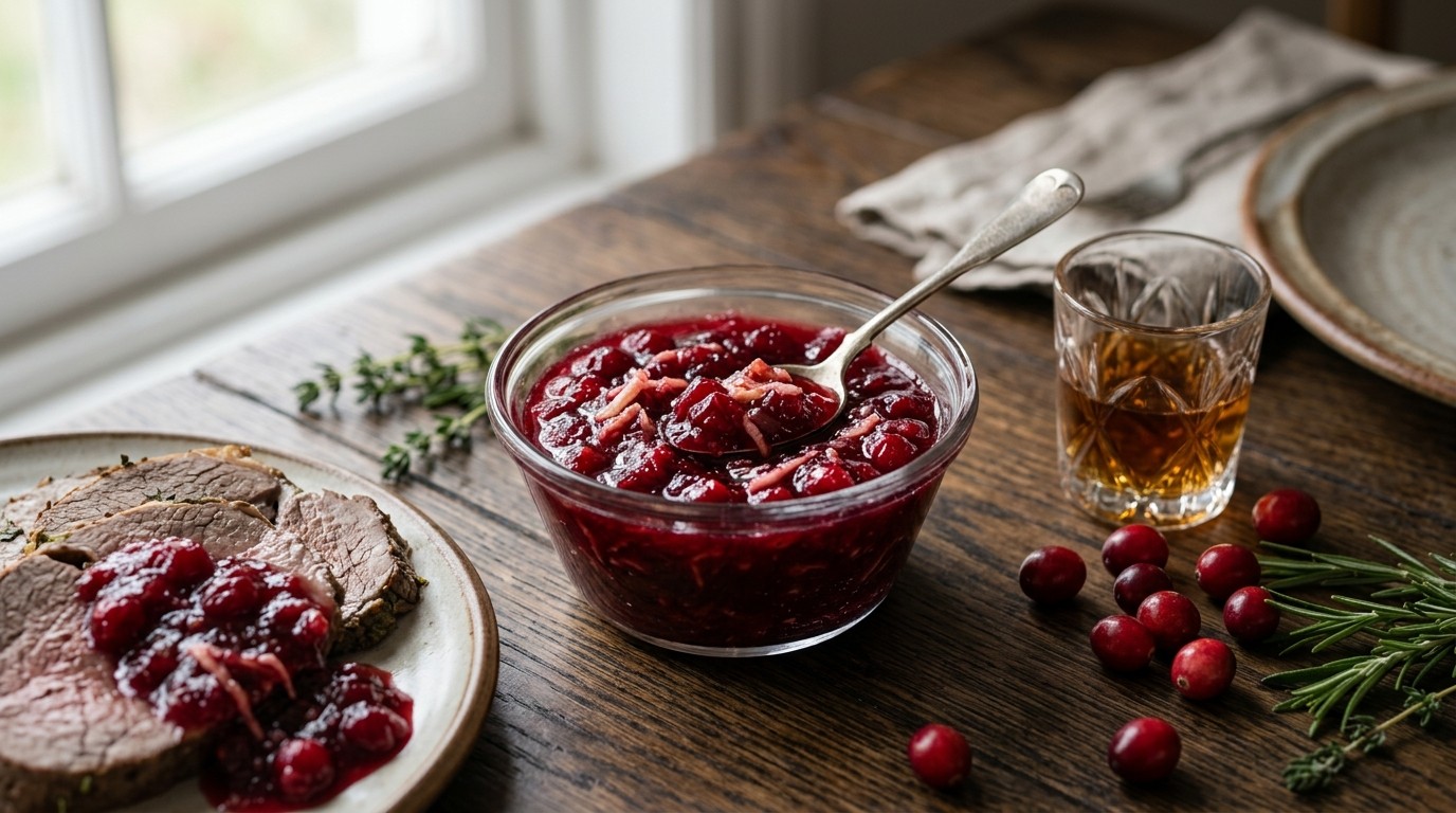 Cranberrysaus met Mierikswortel