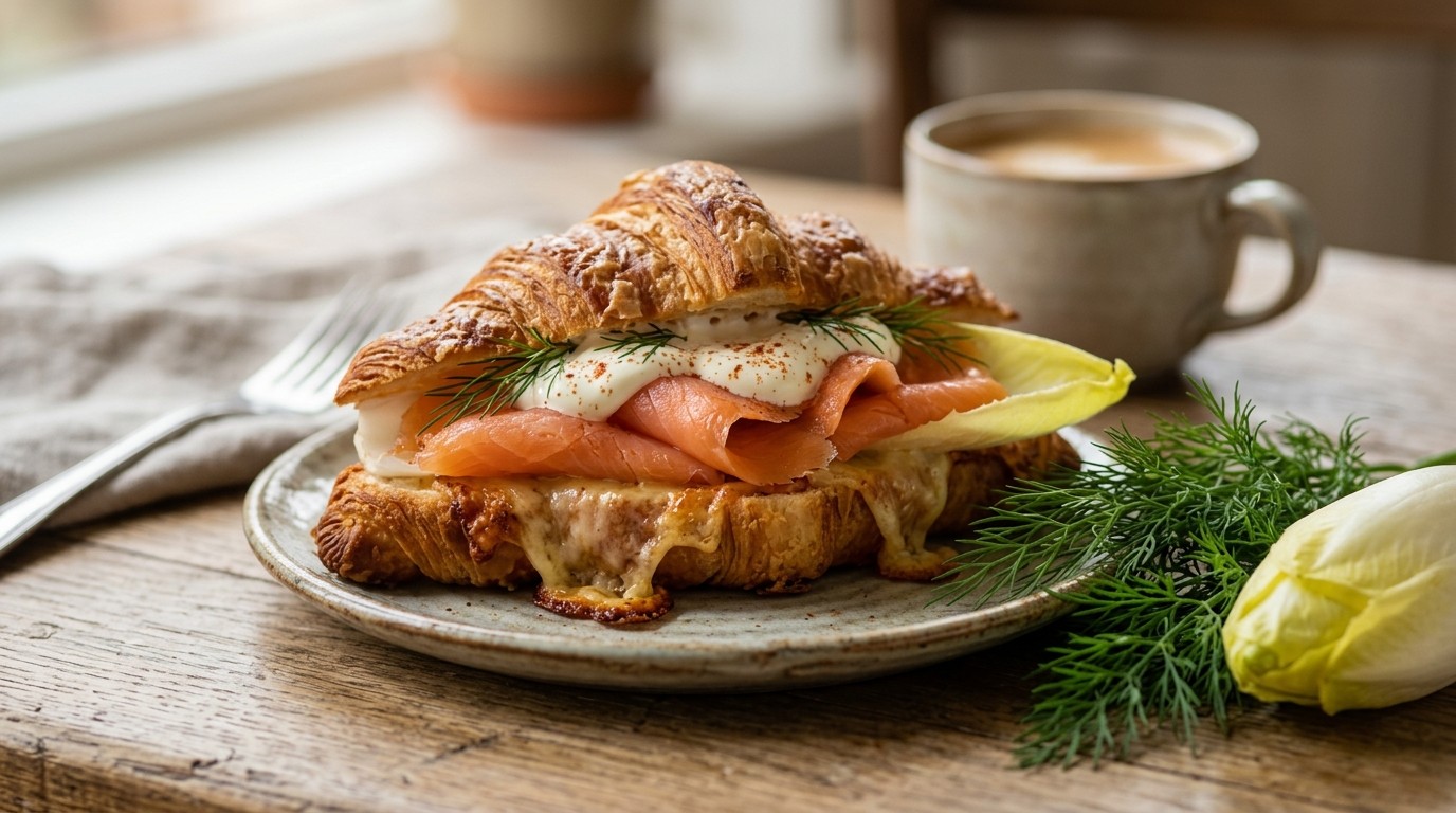 Croissantje zalm