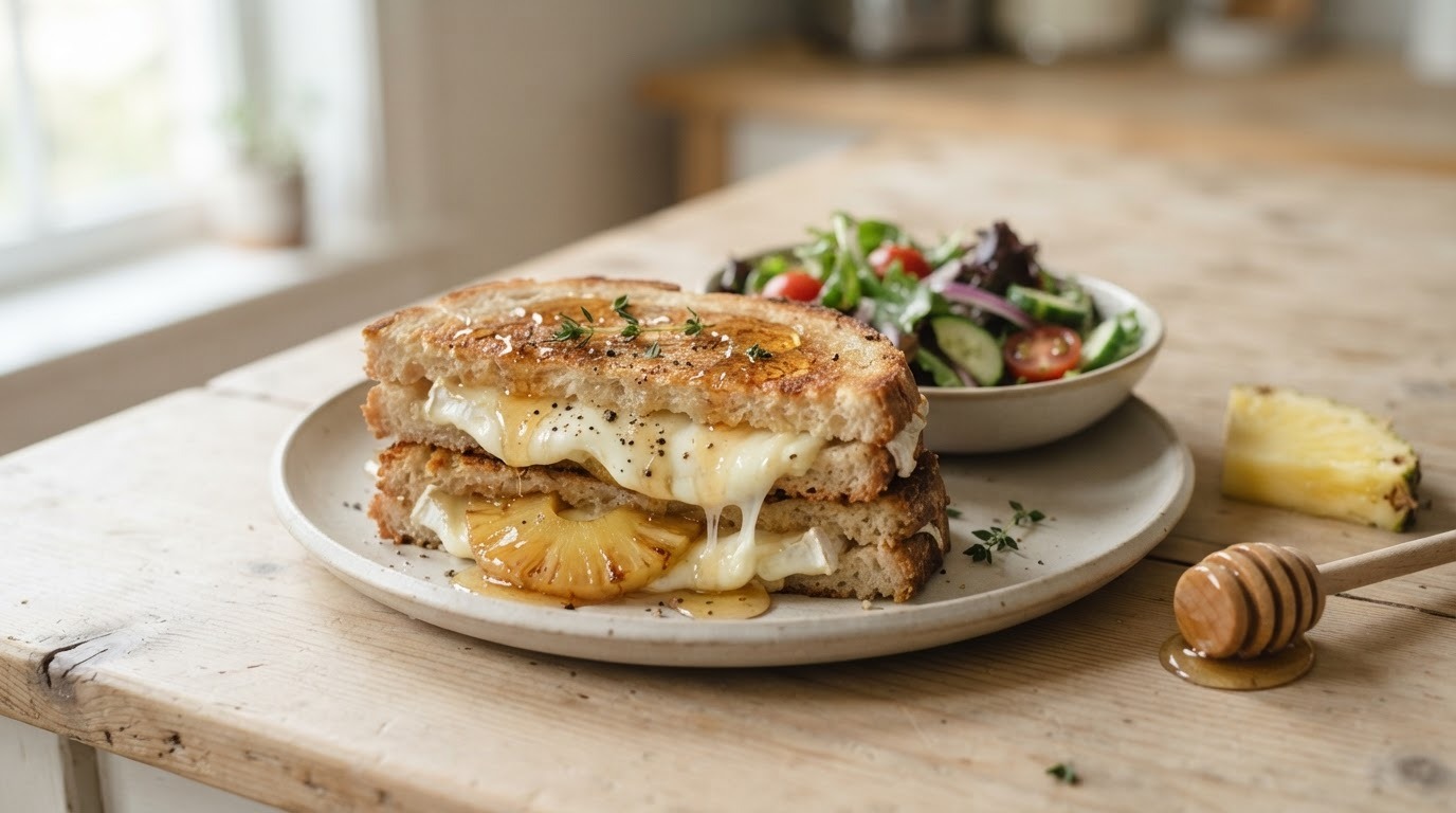 Croque met geitenkaas