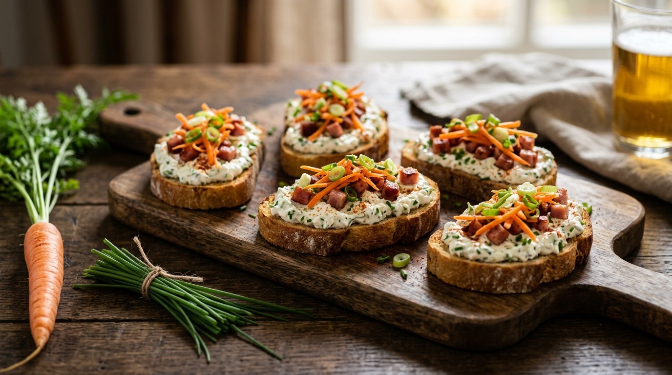 Crostini met Kruidenkwark