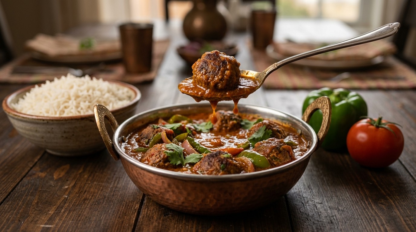 Curry met Gehaktballetjes