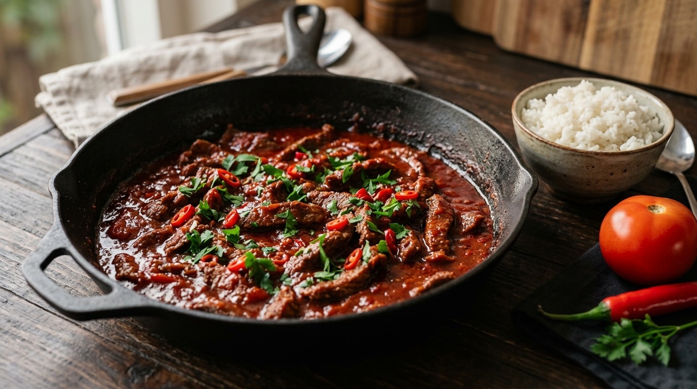 Daging Masak Merah (rood Gekookt Rundvlees)