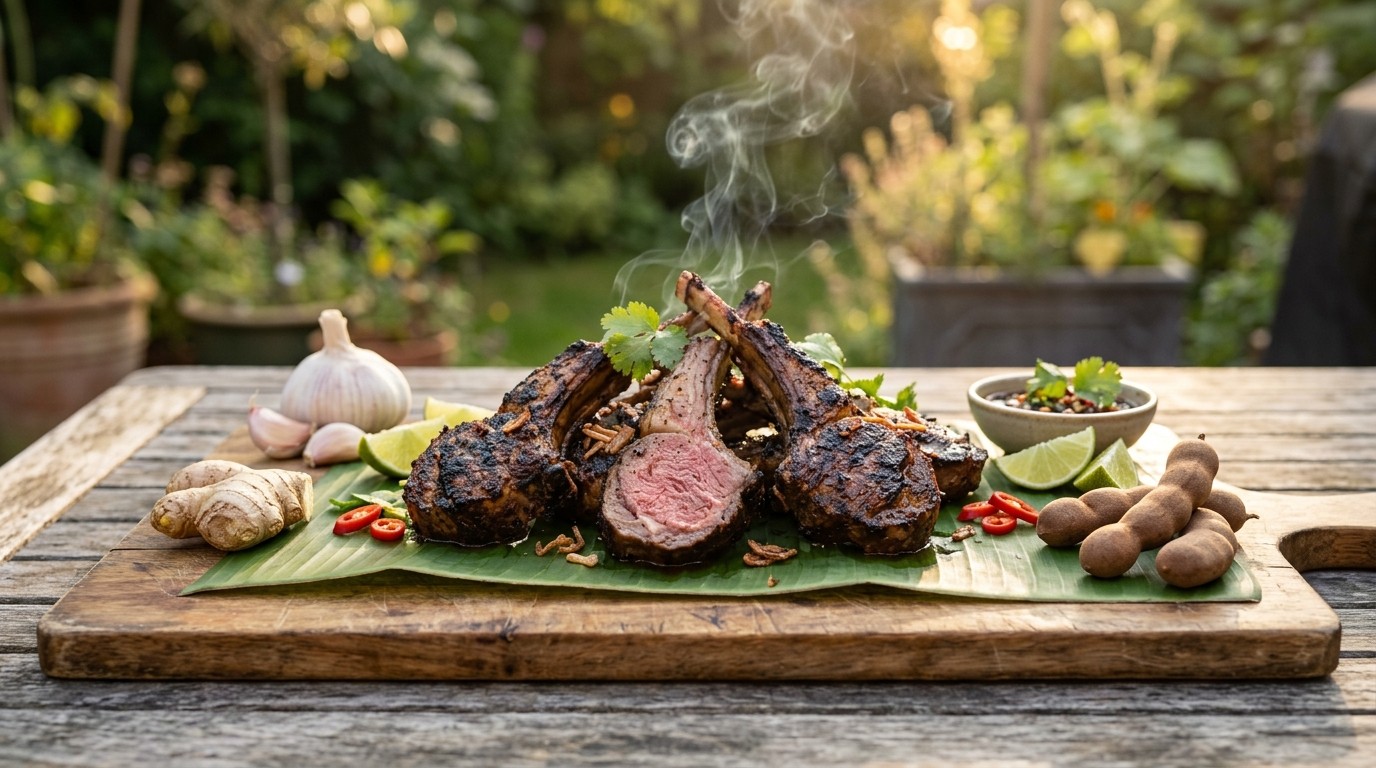Domba Bakar (Geroosterde Lamskoteletjes)