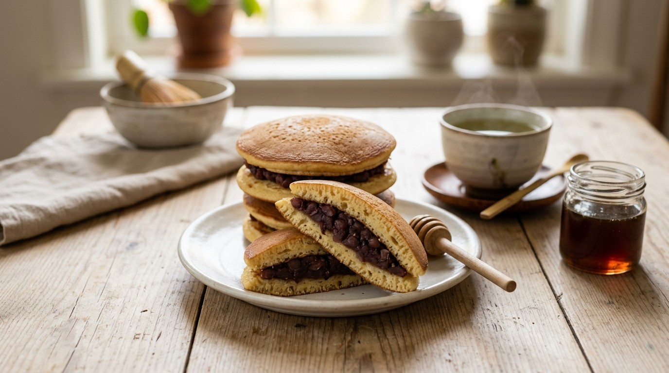 Dorayaki (Japanse Cake met Azukibonen)