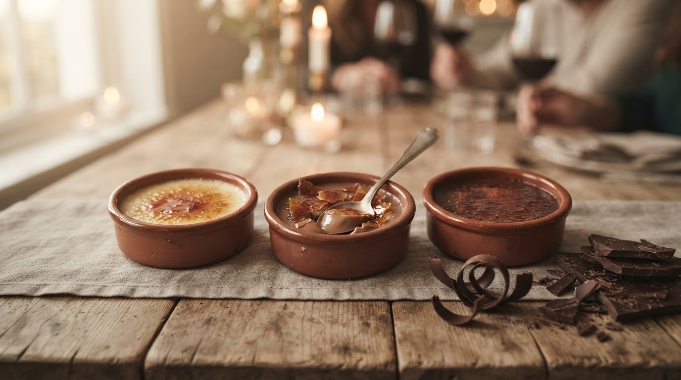 Driedubbele créme brulee