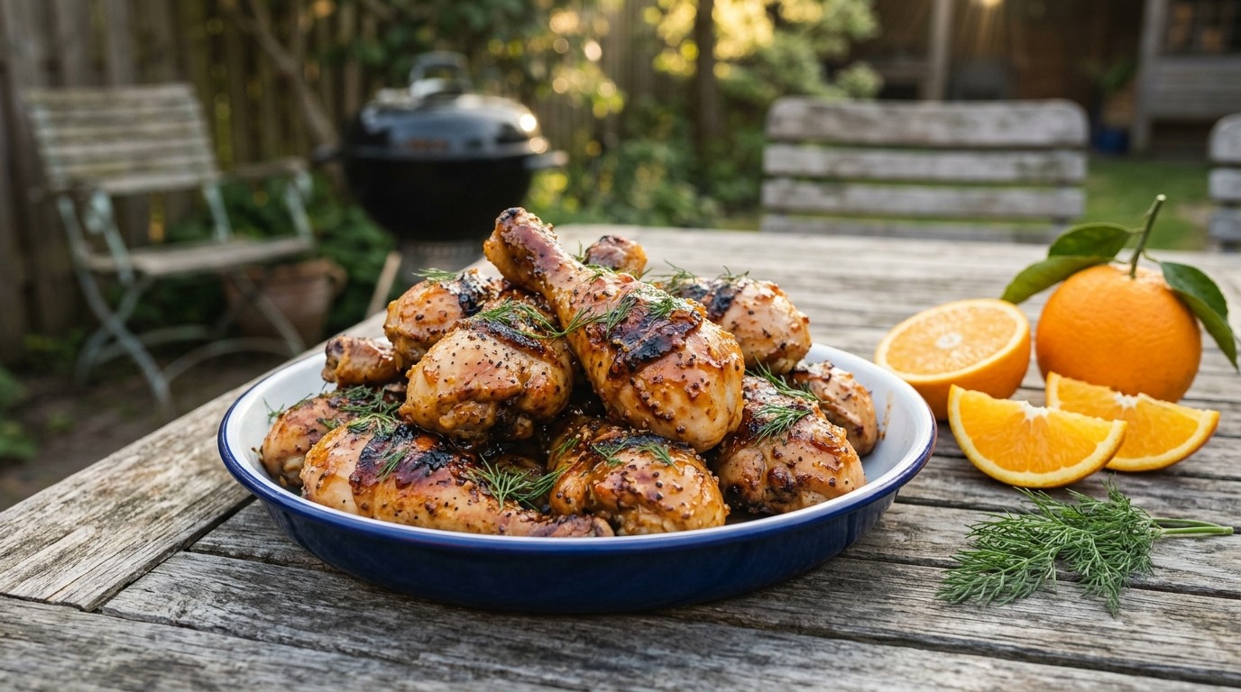 Drumsticks met sinaasappelmarinade