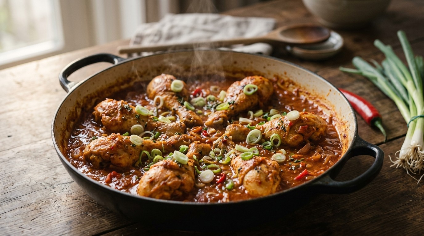 Drumsticks met tomatensaus