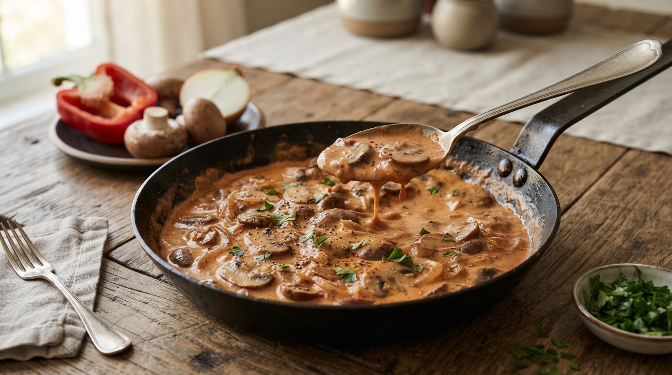 Echte Stroganoffsaus