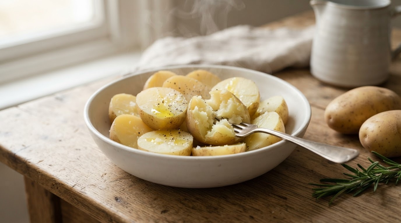 Eenvoudige maar erg lekkere aardappelen uit de Magnetron