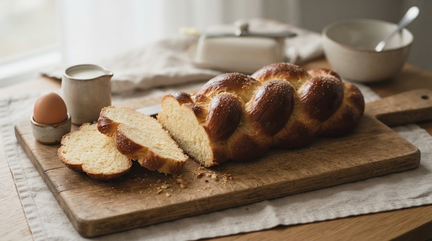 Eier-vlechtbrood