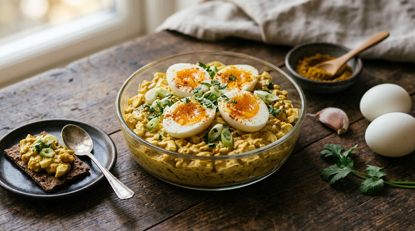 Eiersalade met Kerriemassala