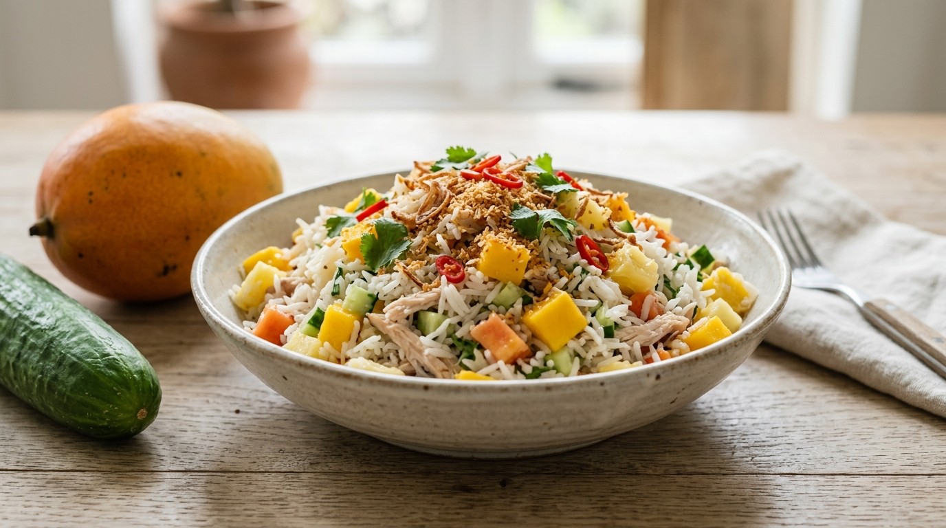 Exotische Rijstsalade (Indisch)