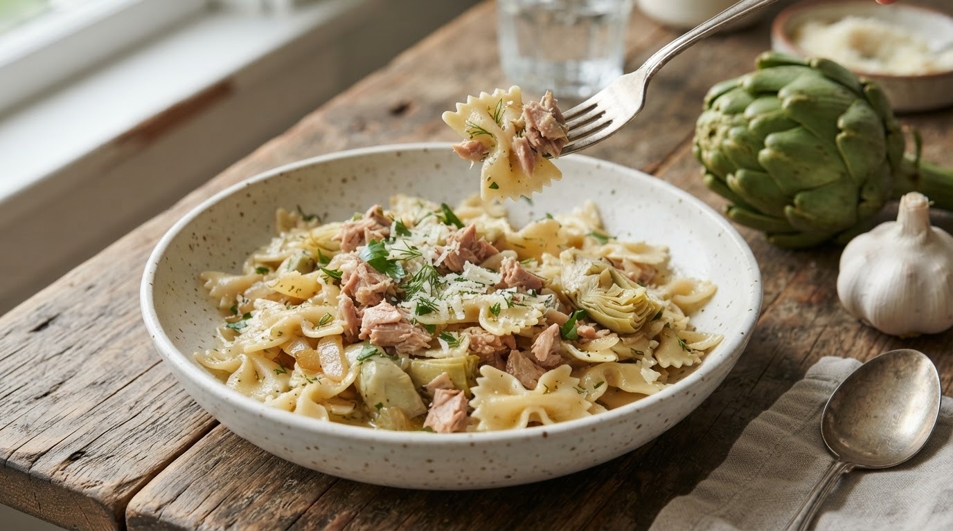 Farfalle met tonijn