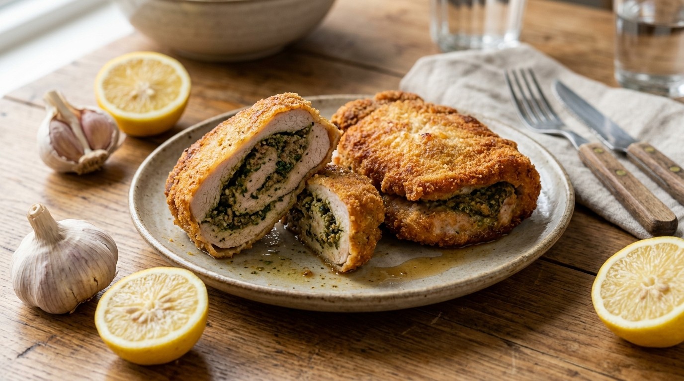 Filet gevuld met pestogehakt