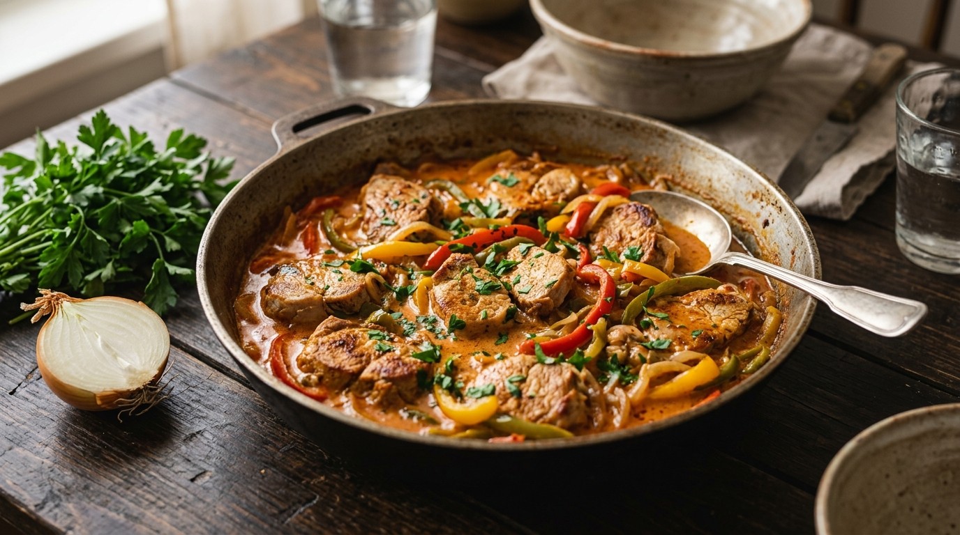 Filetlapjes met paprika's