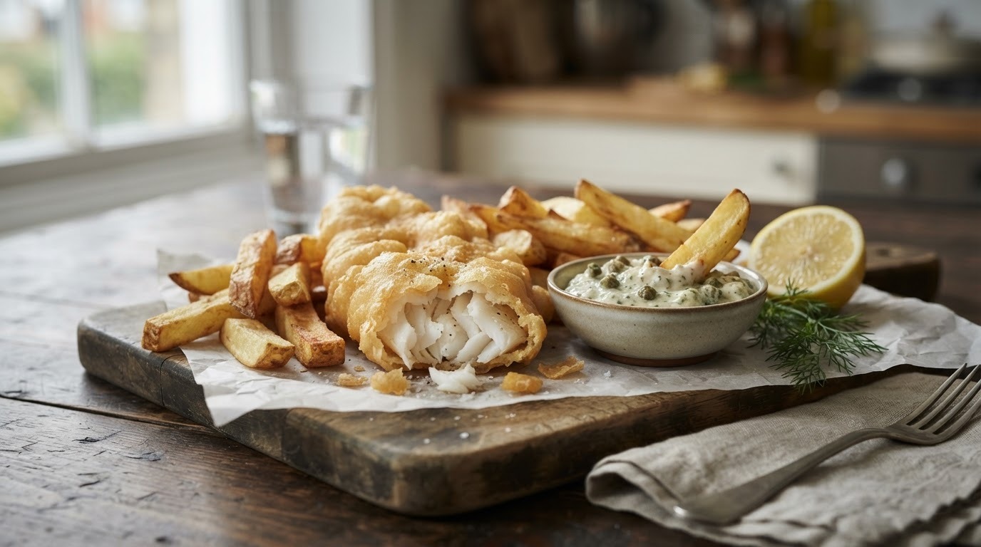 Fish and chips met tartaresauce