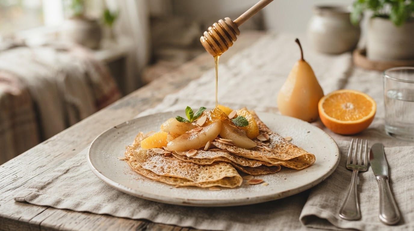 Flensjes met fruit