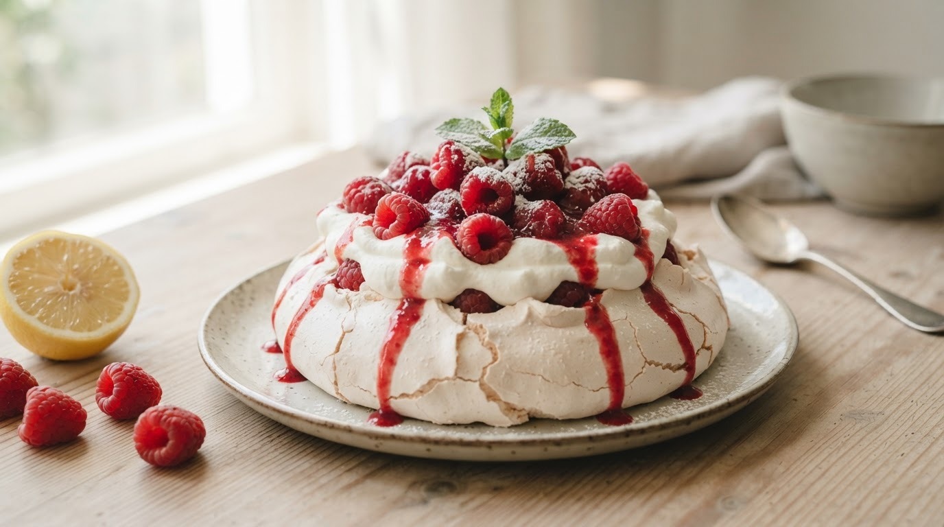 Frambozen Meringue