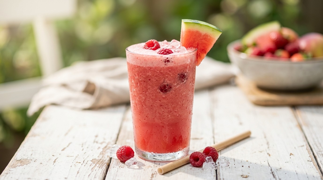 Frambozen-watermeloen-smoothie